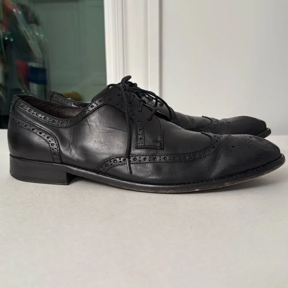 John Varvatos Luxe Wingtip Oxford Men's Size 11.5